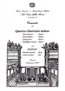 Locandina del Concerto "Nel Nome della Rosa"