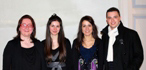 Tiziana Mazzarini, Tamara Bellezza, Mara Cecchini e l'Assessore Lorenzo Socci